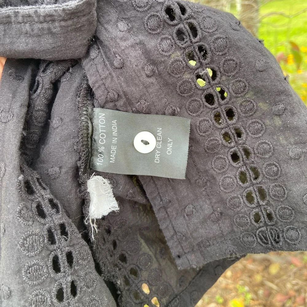 Mille Vanessa Top in Black Polka Dot Eyelet - Picture 5 of 7